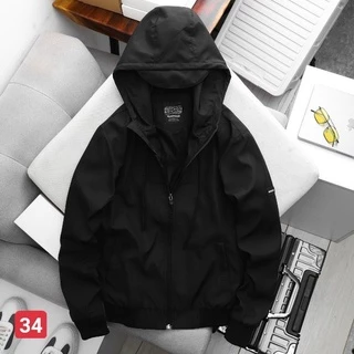 Áo khoác dù nam 2 lớp phối màu trắng đen cao cấp MURADFASHION AKD34