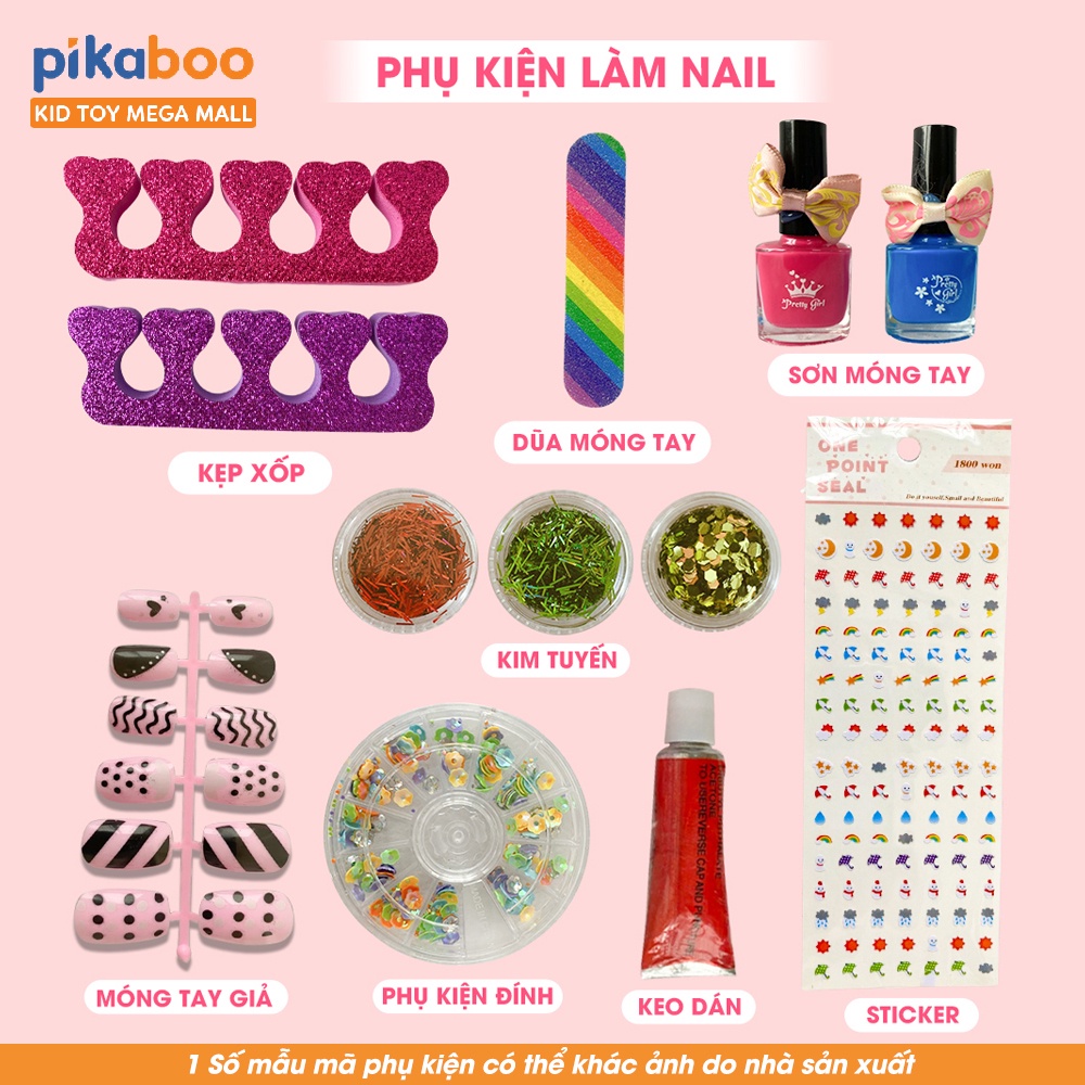 Ảnh Đồ chơi trang điểm cho bé gái Pikaboo, bộ vali và máy ảnh trang điểm cao cấp, an toàn, dễ làm sạch 4
