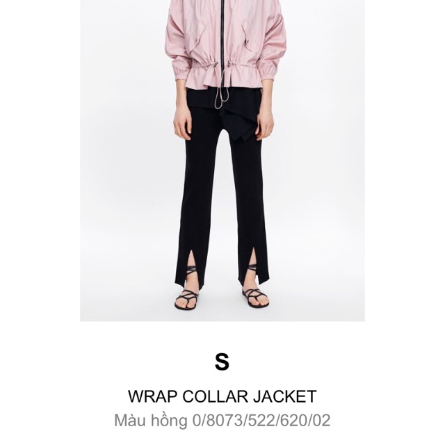 Zara wrap collar jacket sales