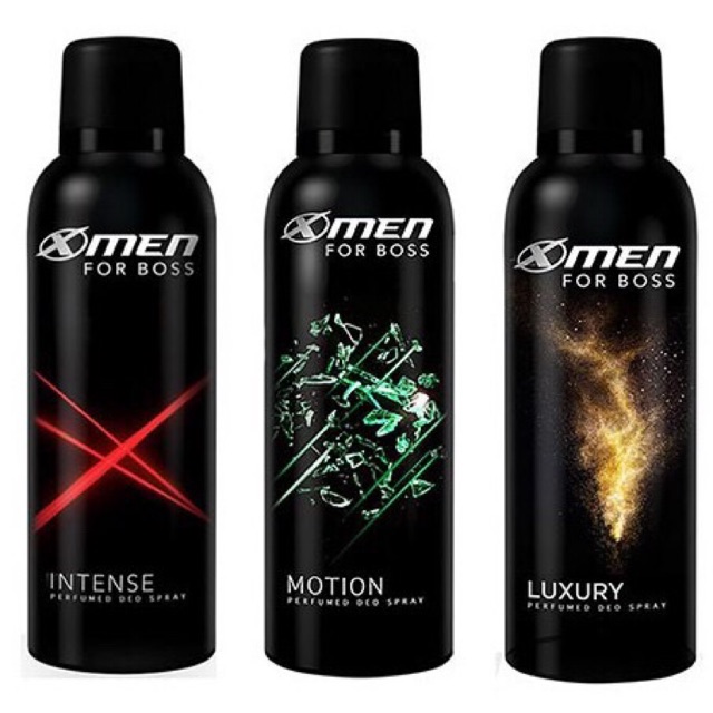 Xịt khử mùi X-men for boss hương luxyry/intense/motion 150ml/chai