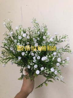 Cành Baby Giả 30cm [Bó 10 Cành] Nụ Nở Có Lá Không Lá Trang Trí Bình Hoa Cưới Kỉ Yếu Xưởng Hạnh Hoan Nam Địnạh