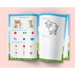 Sách - Cùng bé chinh phục Toán học - Conquering Pre-school Maths (Song ngữ Việt-Anh dành cho bé 4-6 tuổi)