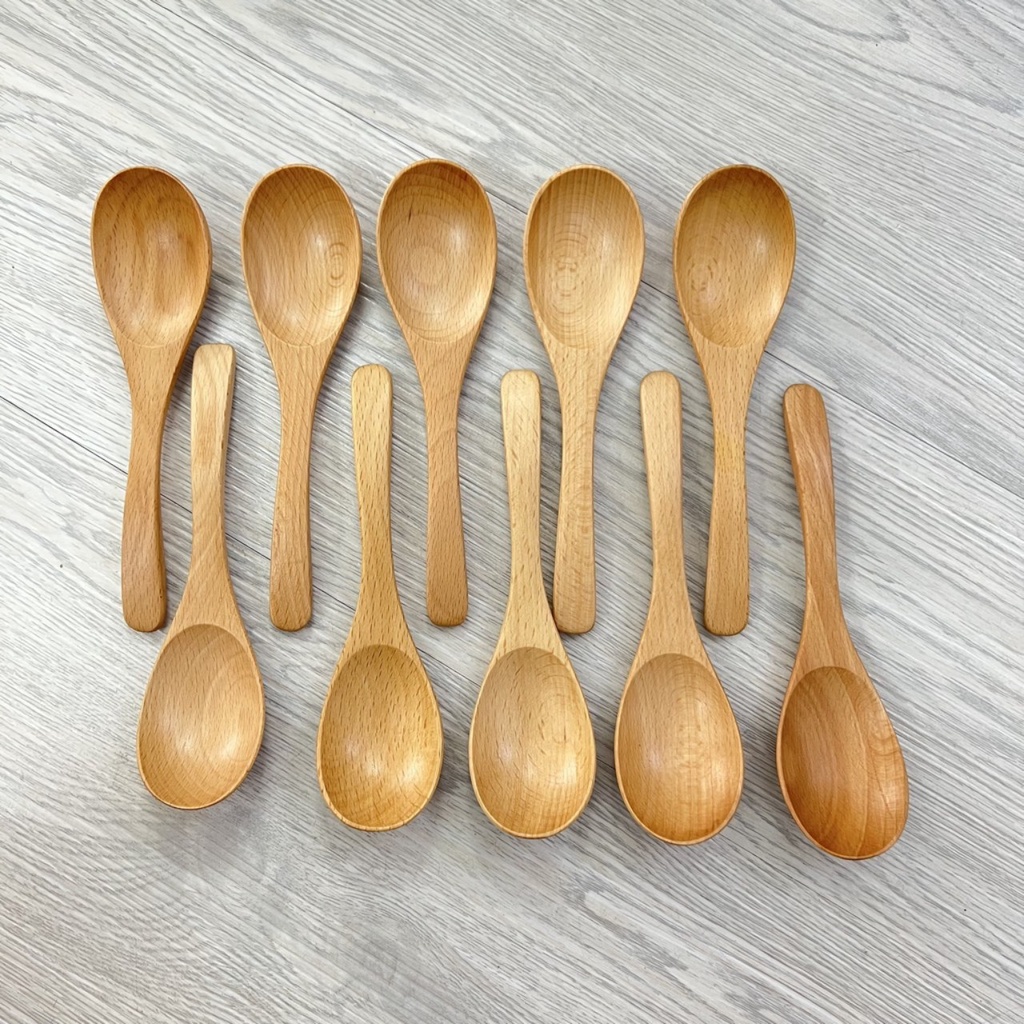 Muỗng Gỗ  16 * 4cm - Muỗng Múc Canh / Trà / Cà Phê Bằng Dành Cho Nhà Bếp