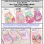 PS1 Trace together token túi Chìa khóa Quà tặng Túi Goodie Zero ví đựng thẻ túi chìa khóa xe hơi Peppa lợn SP1