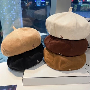 MŨ NỒI , BERET KAKI THÊU % PHONG CÁCH HQ SIÊU HOT