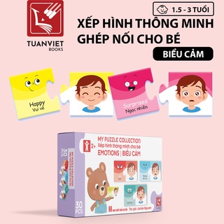 Đồ chơi Xếp hình Ghép Nối Thông Minh TuanViet Books Cho Bé từ 1,5+ - 6 hộp chủ đề