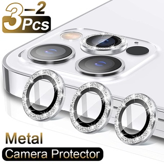 HD Bảo Vệ Ống Kính Máy Ảnh Cho iPhone 11 12 13 14 15 16 17 Pro Max Vòng Kim Loại Ống Kính Máy Ảnh Kính Cường Lực Bảo Vệ Phim