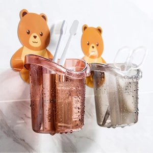 Cốc Bảo Quản Kệ Treo Tường Hộp Bảo Quản Bàn Chải Đánh Răng Giá Đỡ Dao Kéo Dụng Cụ Phòng Tắm Thích Hợp Cho Gia Đình