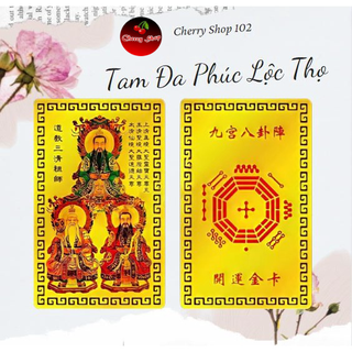 Kim bài Tam Đa Phúc Lộc Thọ