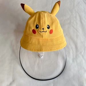 NÓN CHỐNG DỊCH PIKACHU CHO BÉ TRAI BÉ GÁI KÈM KÍNH BẢO HỘ THÁO RỜI AN TOÀN TUYỆT ĐỐI