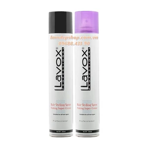 Xịt tạo kiểu - Keo xịt tóc Lavox (420ml)