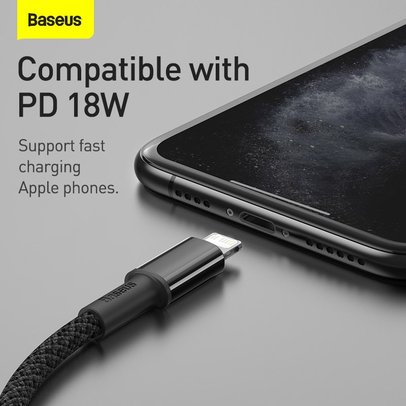 Ảnh Baseus Cáp Sạc Nhanh 20W PD USB C Type C cáp sạc nhanh cho ip 13 11 Pro Xs Max 2