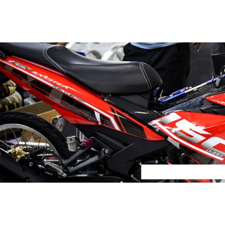 Tem trùm exciter 150 đỏ đen mẫu mới, độ team trùm decal xe máy ex dán đời 2015-2020