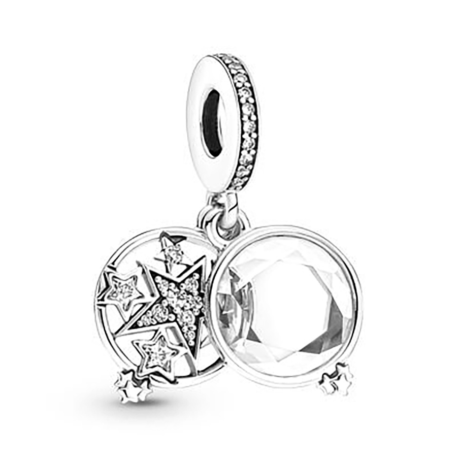 DINGLLY Dream Catcher Thuyền buồm Hạt màu bạc Sao băng Sao băng Chúc mừng sinh nhật Quyến rũ phù hợp Tự làm Vòng tay Làm bằng tay Phụ kiện