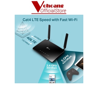 Router Wifi 4G LTE TP-LINK MR200 băng tần kép AC750 - Hàng chính hãng