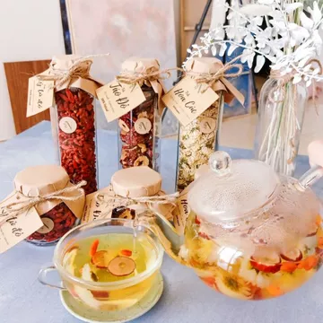 Combo 3 lọ trà sáng mắt bổ não (trà táo đỏ, trà hoa cúc, trà kỷ tử đổ) - không có hộp