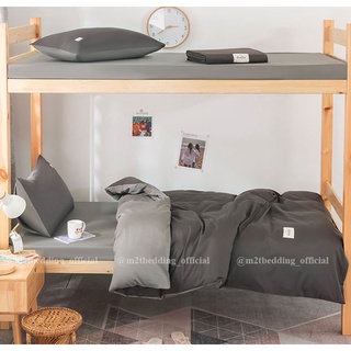 Bộ chăn ga gối Ký túc xá TC M2T Bedding, drap giường bọc nệm Hàn Quốc dành cho giường tầng