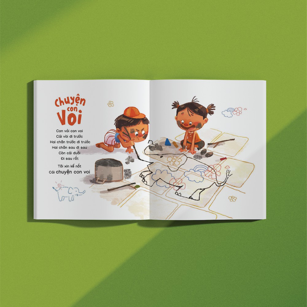 Ảnh Sách - Thơ tập nói ca dao "Ngày nào em bé cỏn con" - Crabit Kidbooks 2