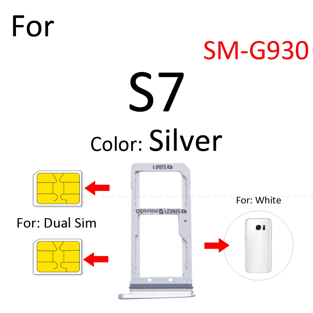 Khay Đựng Thẻ Sim Micro SD Thay Thế Chuyên Dụng Cho Samsung Galaxy S7 Edge G930 G935