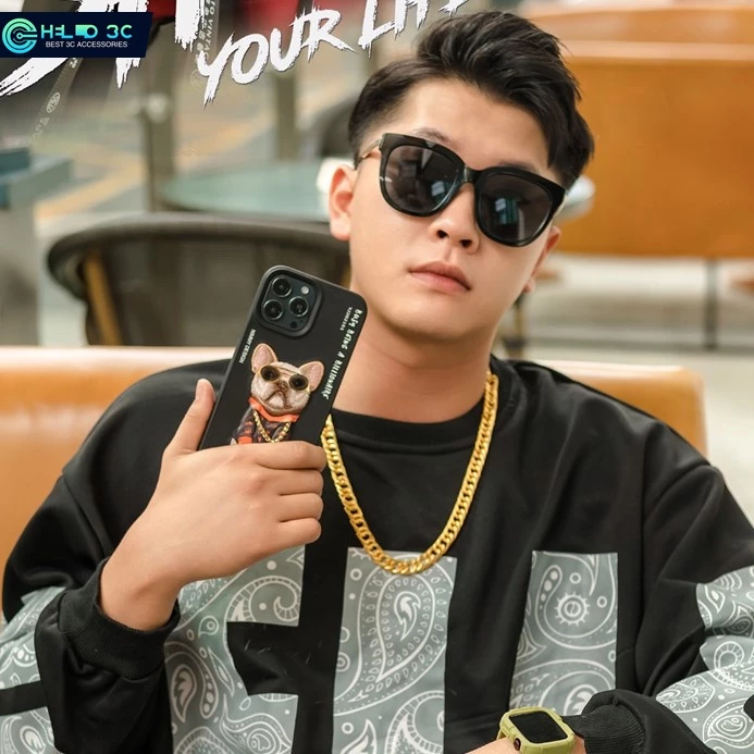 Ốp lưng Nimmy vật nuôi thêu 3D cho iphone 16/15/14/13 cho ốp lưng iphone 16 pro max chống sốc cho ốp lưng iphone 15 pro max chống sốc cho ốp lưng ipho – 6