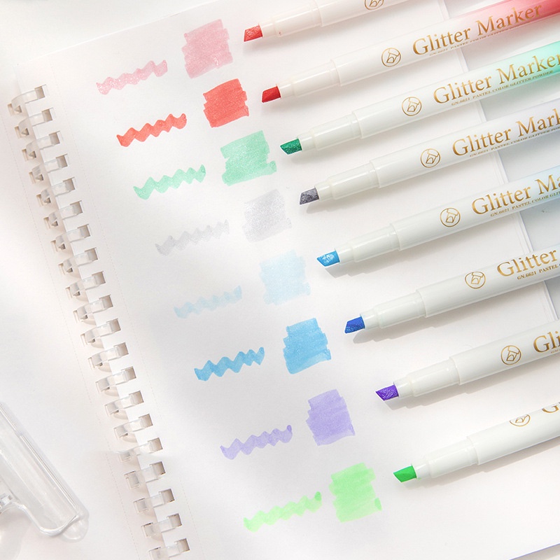 Penlab 1 Chiếc Màu Pastel Lấp Lánh Bút Đánh Dấu Bling Bling Highlighter ...