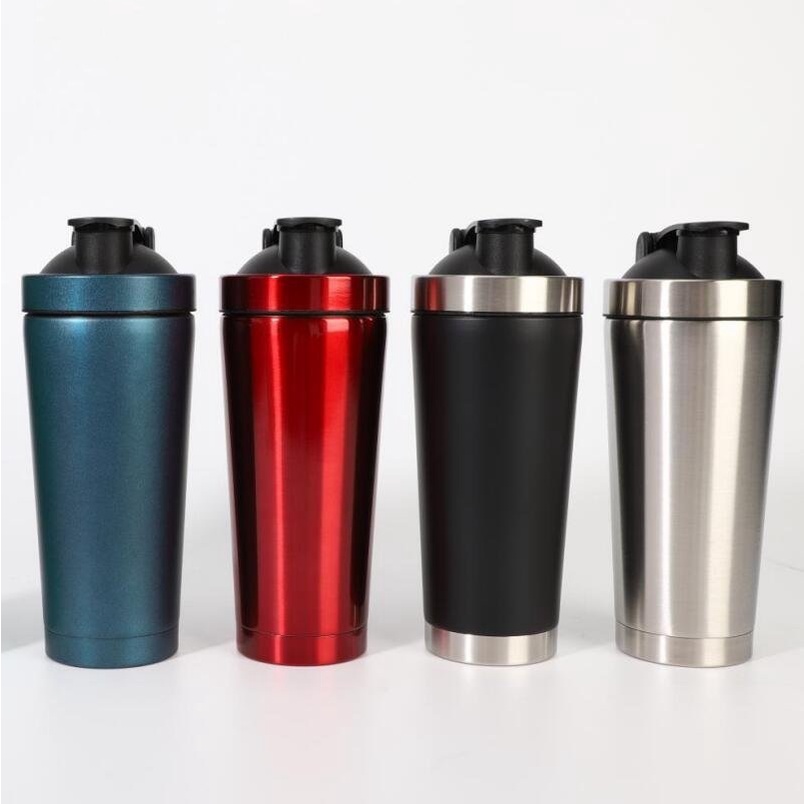 Ảnh Bình Lắc Đựng Nước Shaker Inox 800ml Giữ Nhiệt, Tập Gym Thể Thao Chính Hãng Amalife Kèm Bóng Lò Xo Lắc 2