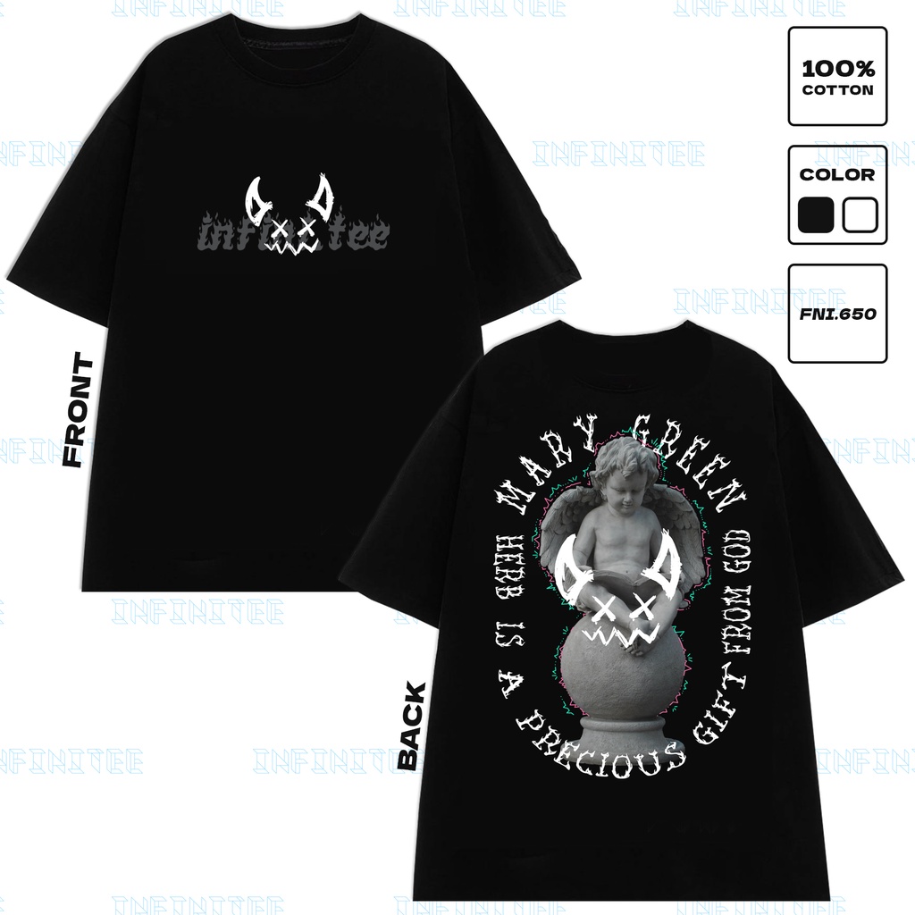 Áo thun INFINITEE Fni0650A, Thun 100% Cotton - form rộng Unisex.