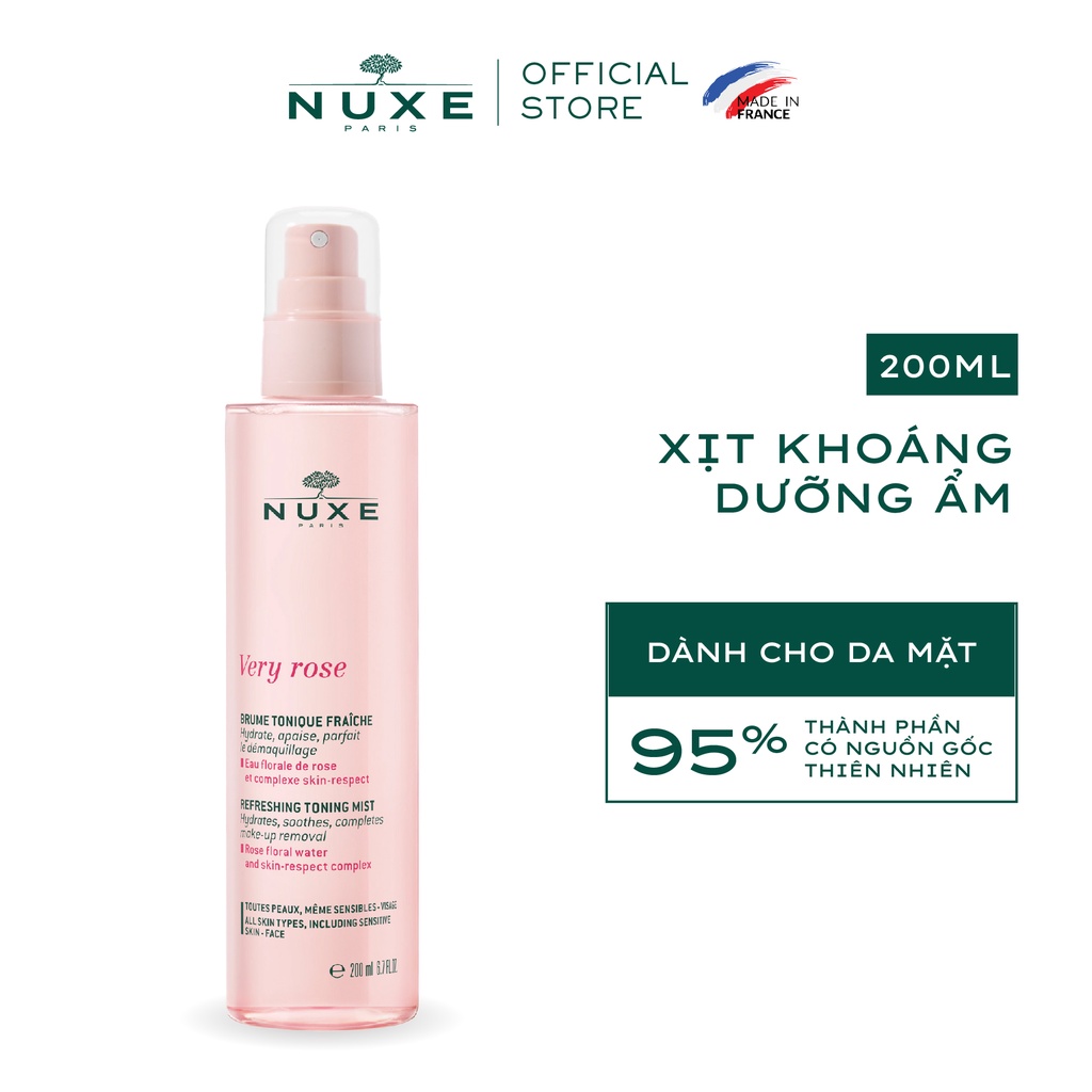 Ảnh Xịt khoáng dưỡng ẩm Nuxe Very Rose 200ml 1