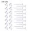 ✿ Set 100 Khuyên Tai Nhựa Trong Suốt Cá Tính