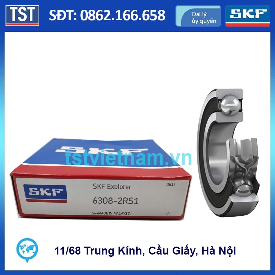 VÒNG BI BẠC ĐẠN SKF CHÍNH HÃNG 6308-2RS1 | Shopee Việt Nam