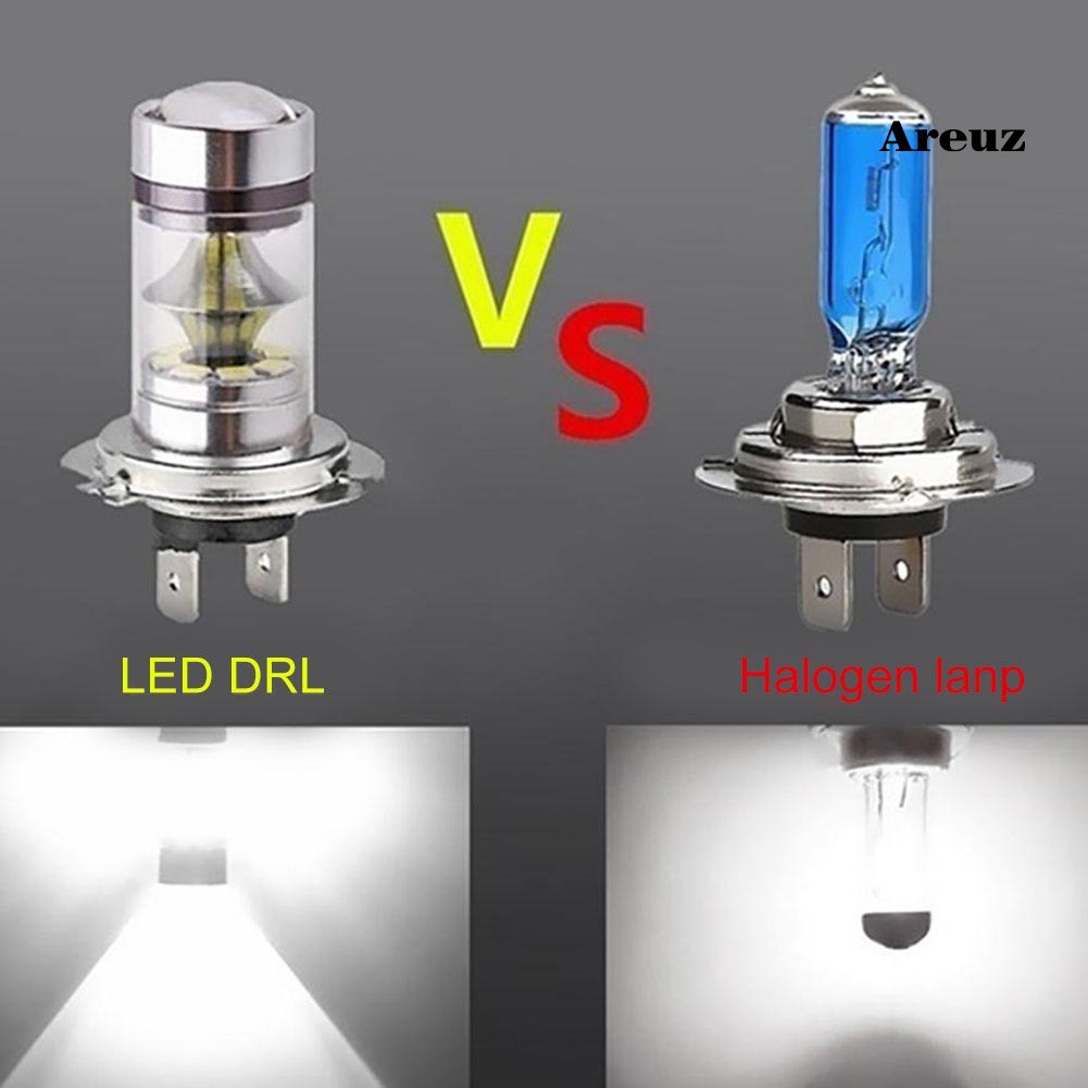 < areuz > 100W H1 H3 H4 H7 H8 H11 H9005 H9006 Đèn LED siêu sáng 20SMD Xe chạy ban ngày Lái xe Đèn sương mù