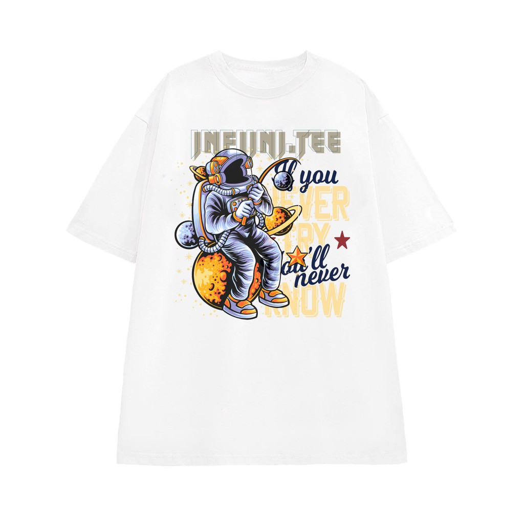 Áo thun INFINITEE Fni0823, Thun 100% Cotton - form rộng Unisex.
