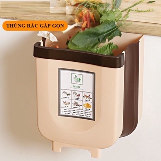Thùng rác KaBin gấp gọn thông minh,Thùng rác gài tường bếp