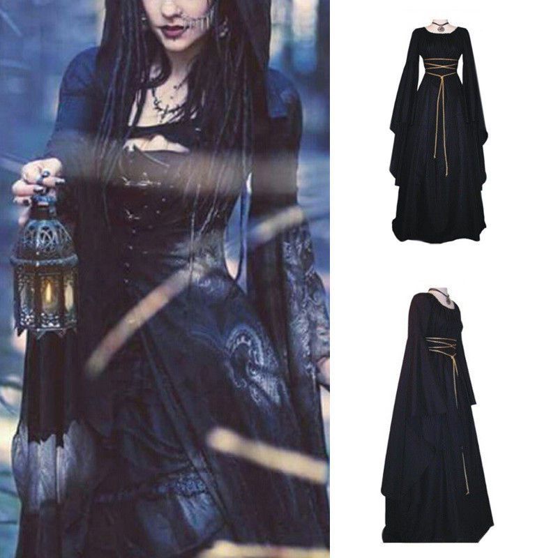 Đầm nữ cổ điển thời trung cổ Victoria Phục hưng Gothic Váy trang phục