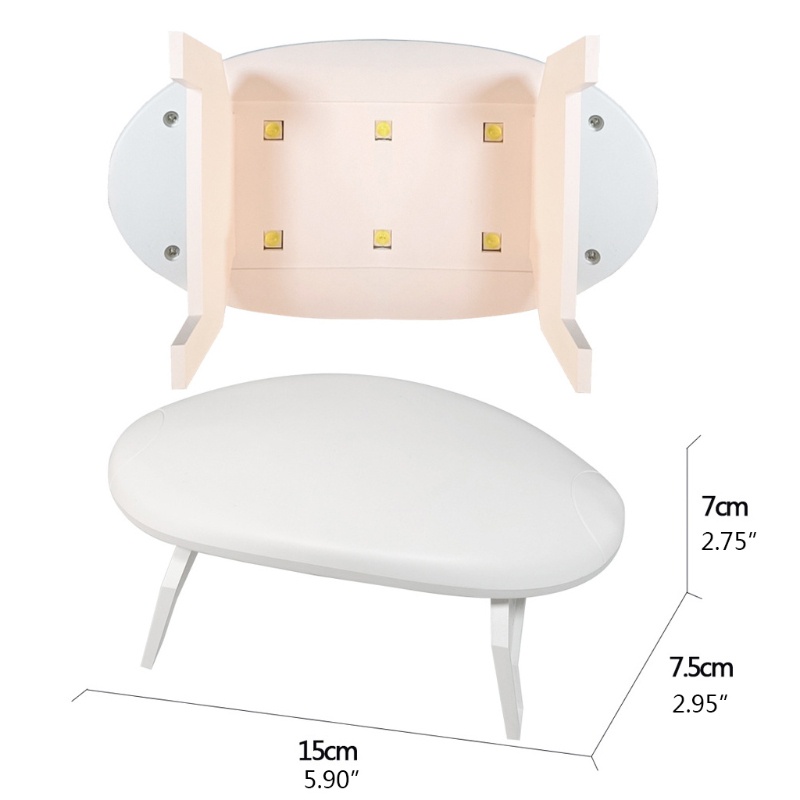 Flgo Mini UV Máy Sấy Di Động Nhựa Chữa Đèn 30s 60s Hẹn Giờ Epoxy Khuôn Đèn Nắng