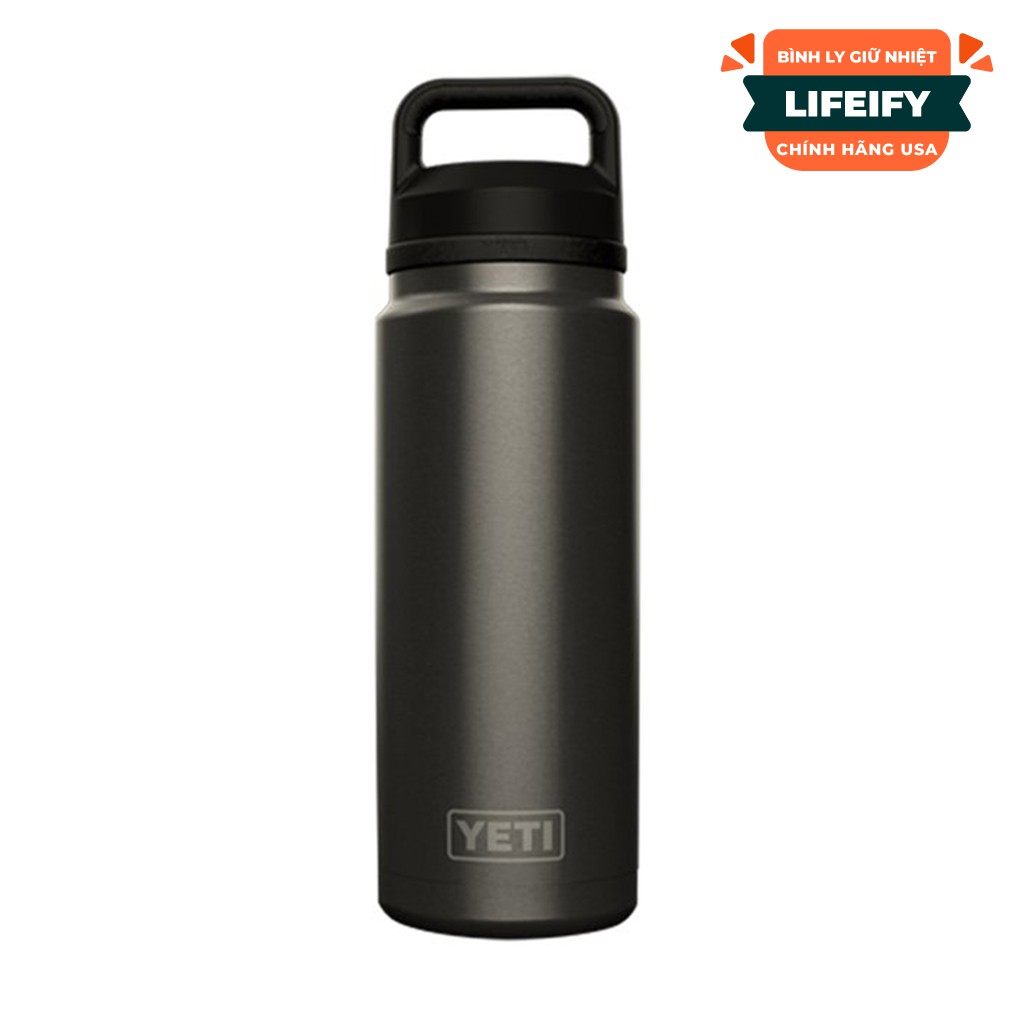 Bình Giữ Nhiệt YETI Rambler Bottle 1L (36oz) Chug Cap - Graphite (Phiên ...