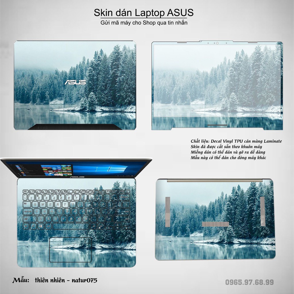 Dán decal cho các dòng Laptop ASUS in nhiều mẫu thiên nhiên cực đẹp