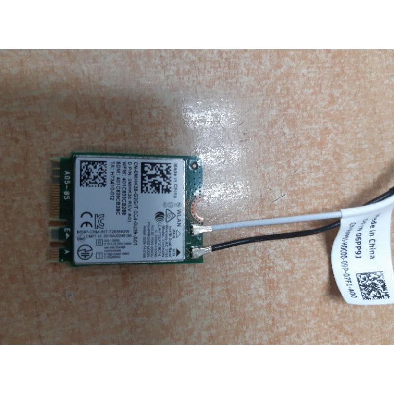 Card wifi Intel Dual Band Wireless AC 3165NGW | Shopee Việt Nam