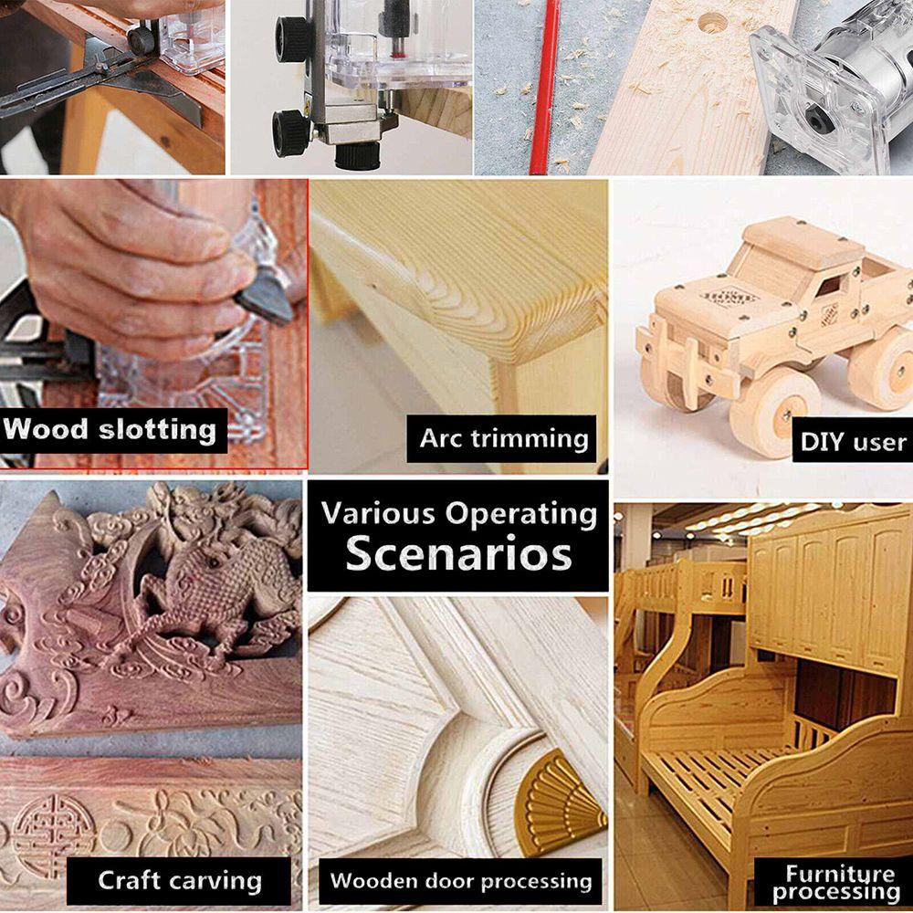 Máy cắt tỉa CATIYAHA Bảo vệ các bộ phận trong suốt Bộ định tuyến Đế công cụ điện Vỏ máy khắc