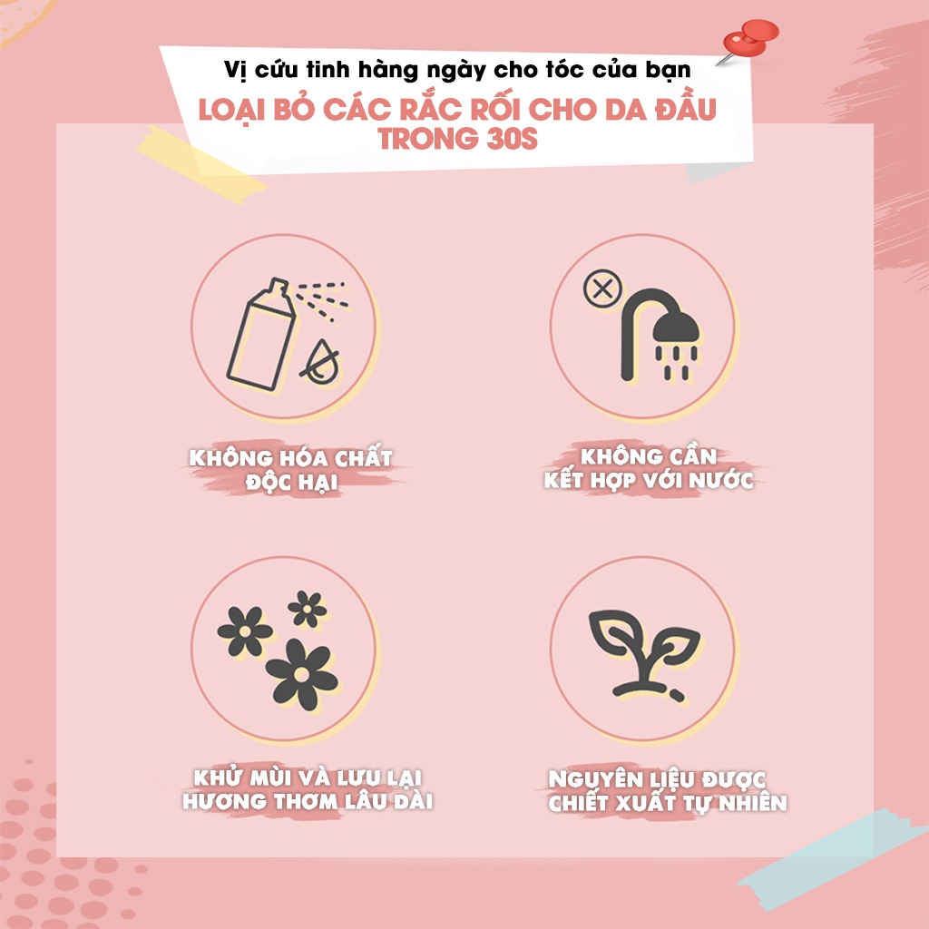 Mô tả Dầu Gội Khô Batiste Hương Hoa Hồng - Batiste Dry Shampoo Rose Gold Radiant Rose 200ml - 1