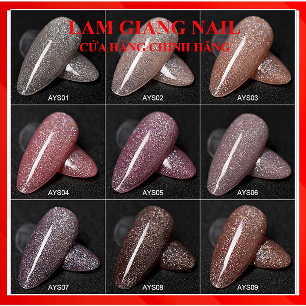 Sơn gel AS GIẢ BỘT MỚI AYS 9 chai đỏ nhọn 15ml siêu HOT