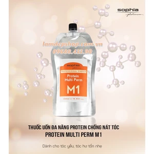 Kem uốn tóc - Sophia protein multi perm M1 - Uốn protein chống nát tóc (uốn đa năng) (500ml) - LT