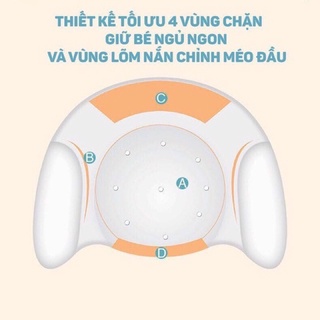 Gối cao su non chống méo đầu, chống bẹp đầu, chống nghẹo cổ ❤️ gối sơ sinh an toàn cho bé