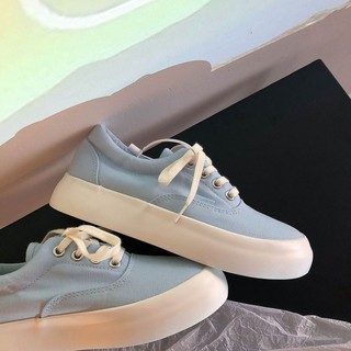 (Sẵn xanh 37) giày Ulzzang đế độn 3cm phong cách Ulzzang