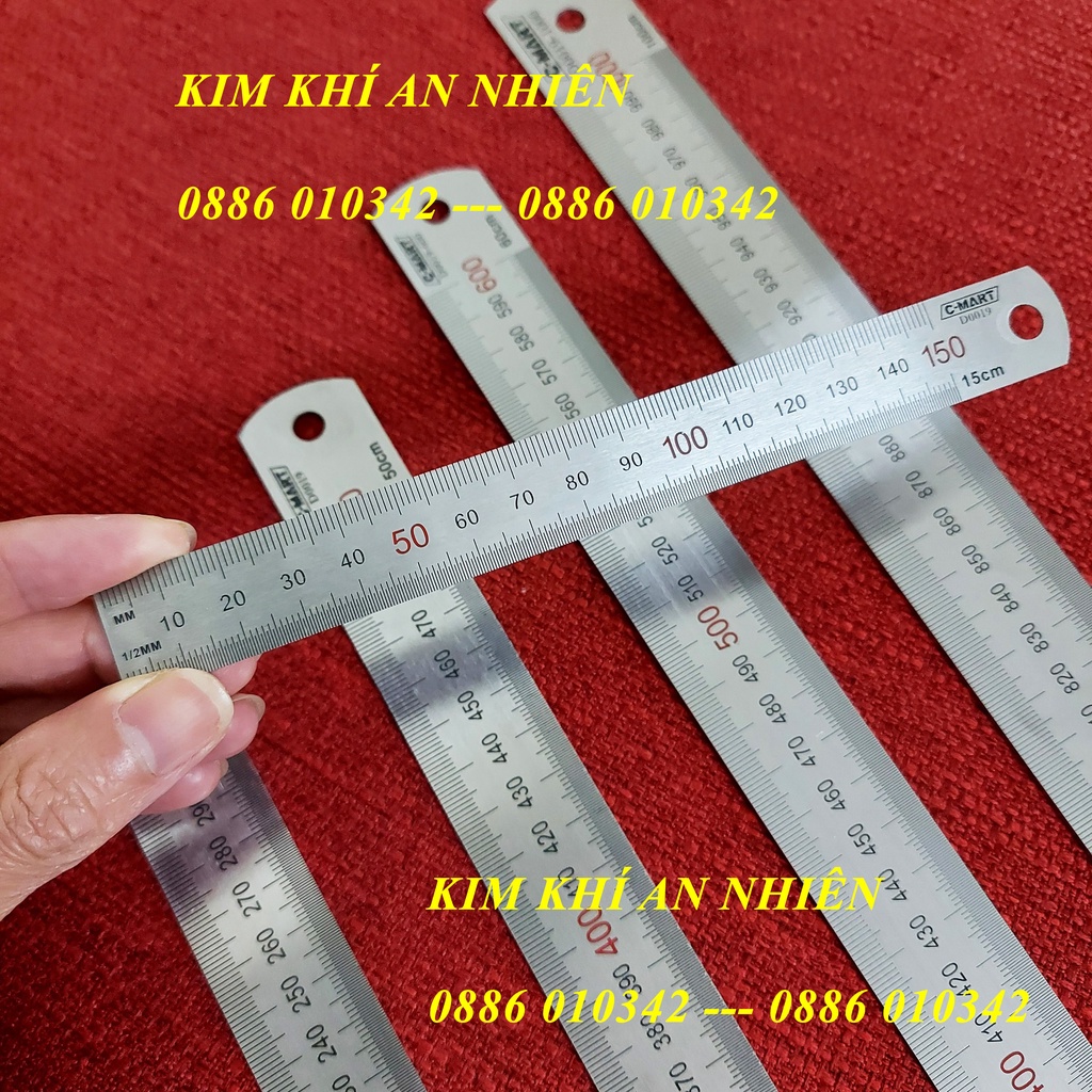 Thước lá 150mm 300mm 500mm 600mm 1000mm D0019 CMART | Shopee Việt Nam