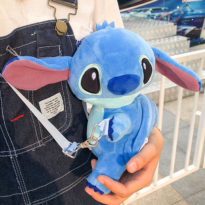 Disney Túi Đeo Chéo Hình Stitch Nhồi Bông Đáng Yêu