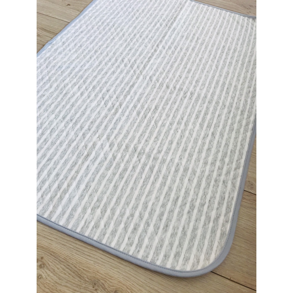 Ảnh Size 62x114cm tấm lót chống thấm cho bé bỏ bỉm TILO cotton 4 lớp mềm êm, không nóng bí, giặt máy 3