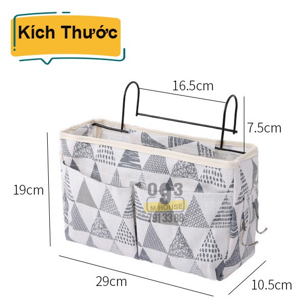 Giỏ Treo Đựng Đồ Treo Đầu Giường,Túi Treo Có Móc 29x10cm Túi Giường ...