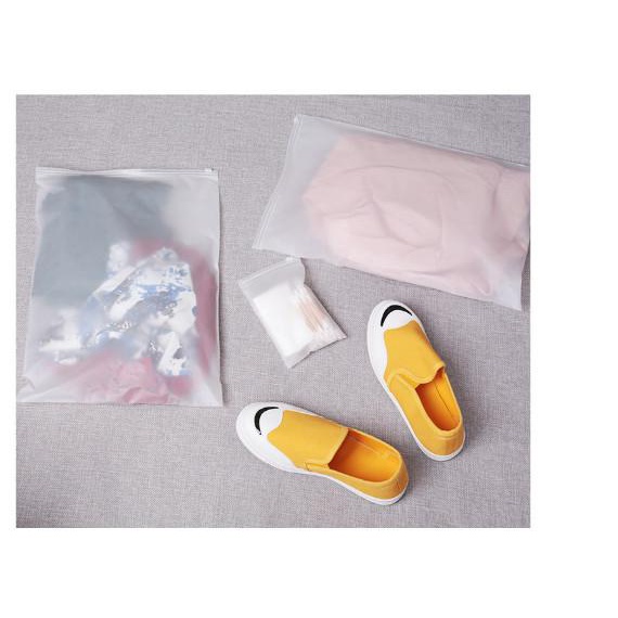 Túi chống thấm zip dẻo trắng sữa combo 5 size tiện ích M.E.N (SIÊU RẺ)