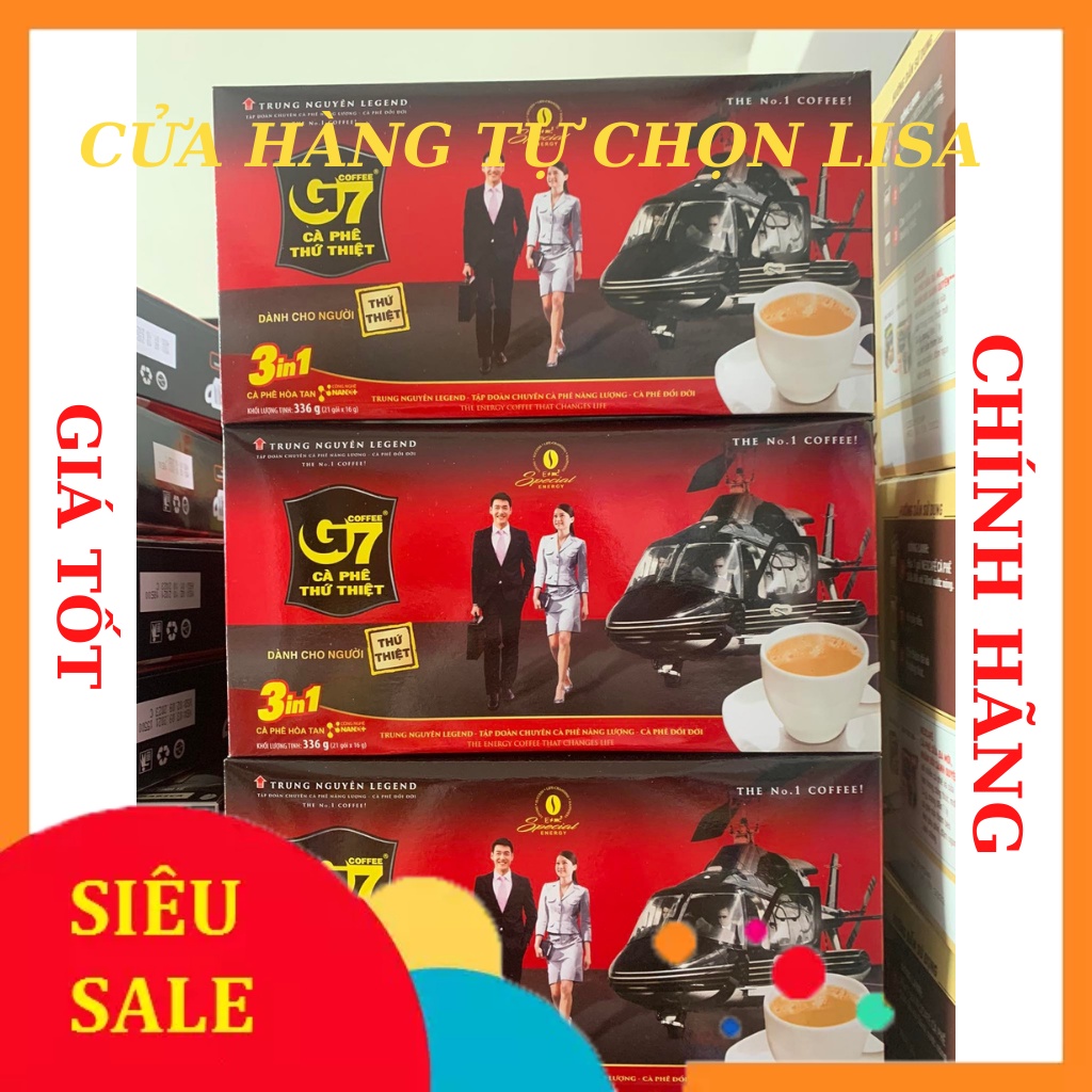 Cafe G7 trung nguyên hòa tan 3in1 336g | Shopee Việt Nam